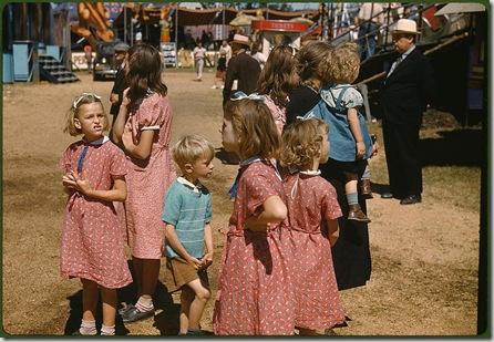 At the Vermont state fair. Rutland, Vermont, September 1941. Reproduction from color slide. Photo by Jack Delano. Prints and Photographs Division, Library of Congress