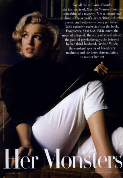 Marilyn Monroe torna sulle pagine di Vanity Fair - Novembre 2010