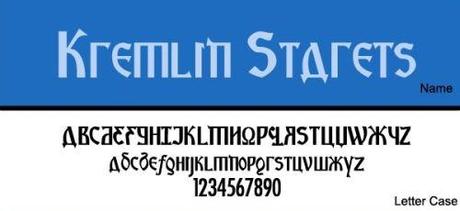 24 font in stile cirillico