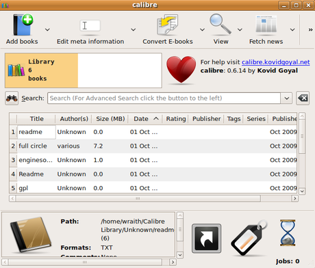 calibre, ebook