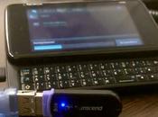 Nokia N900, copia film Flash Drive