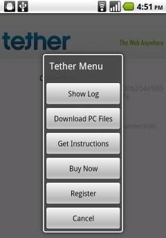 tetherapp1 1 Android App A Day: Tether (per tutti gli Android)