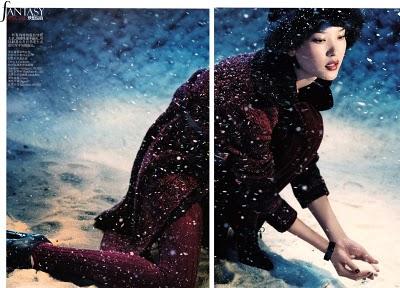 Du Juan in Dolce & Gabbana su Vogue Cina