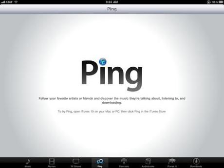 iPad - Ping viene aggiunto nell'iTunes