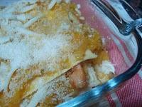 Lasagne con zucca e gamberi