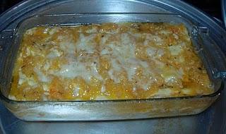 Lasagne con zucca e gamberi