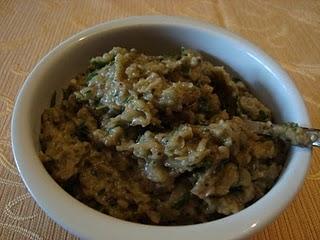 Pasta con pesto di melanzane