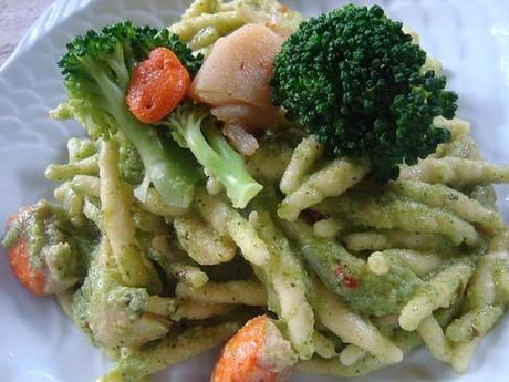 Trofie alla crema di broccoli e capesante