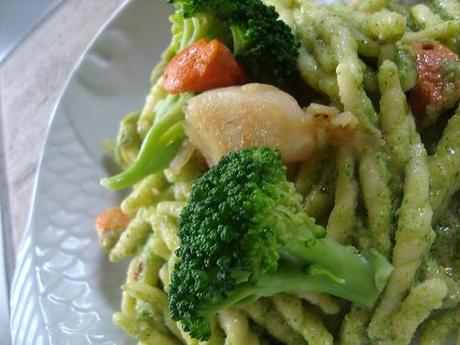 Trofie alla crema di broccoli e capesante