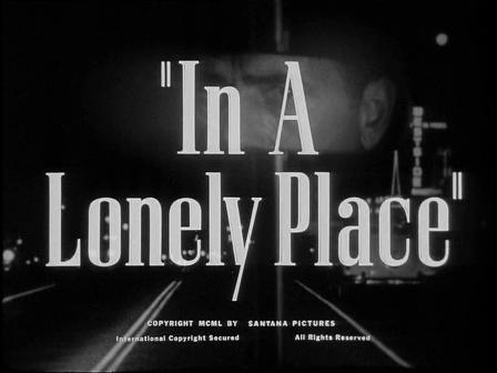 in a lonely place In a lonely place