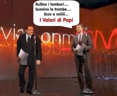 Anche Berlusconi legge i suoi valori