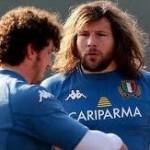 I nostri azzurri del rugby tra i bambini del Meyer