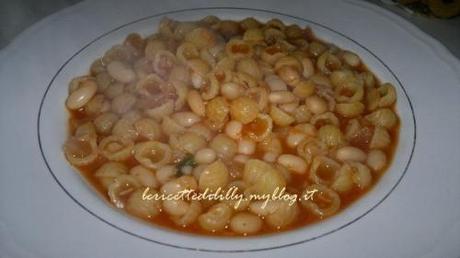 pasta,fagioli,ricetta,