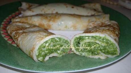 crespelle,ricetta,spinaci,formaggio,