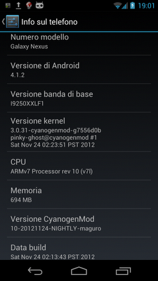 CyanogenMod: rilasciata la CM10 Nightly 20121124