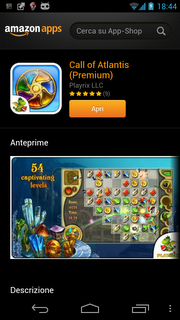 Amazon App Shop regala Call of Atlantis (Premium) [solo oggi 24 novembre 2012]