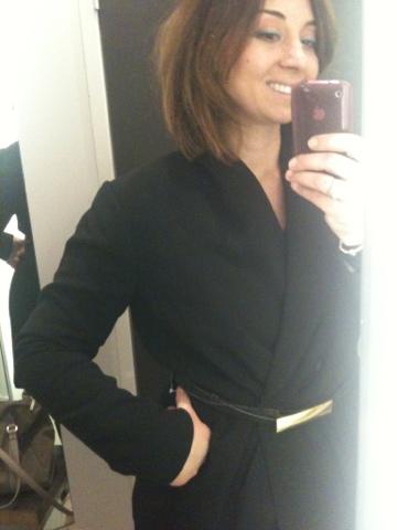 LOVE OF THE DAY: H&M; BLACK TULIP COAT!