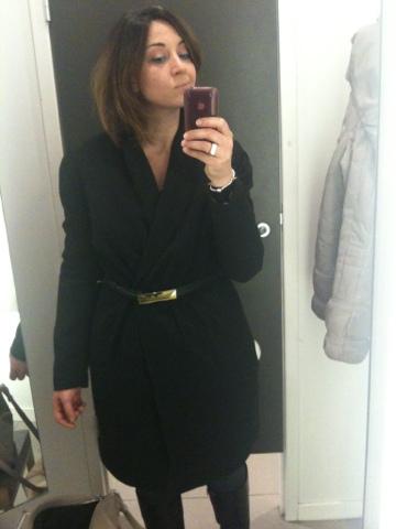 LOVE OF THE DAY: H&M; BLACK TULIP COAT!