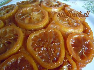 Torta rovesciata di limoni caramellati con farina fioretto