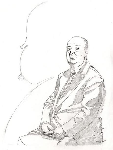 Alfred Hitchcock's portrait