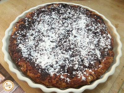 torta di pere, cioccolato e amaretti