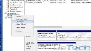 Come installare Windows 8 su un file VHD, senza formattare e creare partizioni