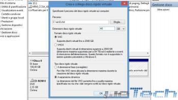 Come installare Windows 8 su un file VHD, senza formattare e creare partizioni