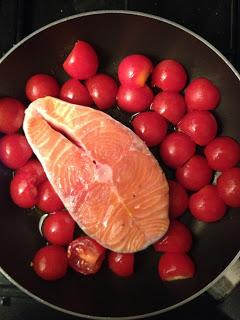 Salmone e pomodorini