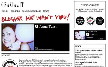 Blogger We Want You // Lifestyle Notes tra i candidati IT Blogger di Grazia.it