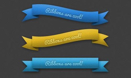 ribbon psd 