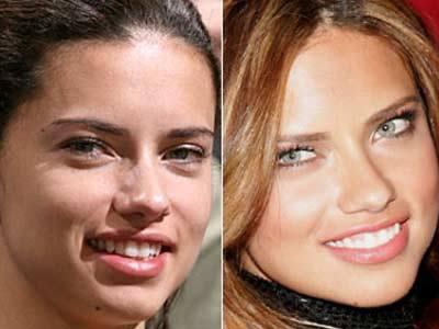 Adriana Lima senza trucco