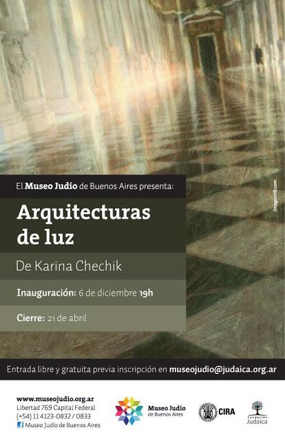 Architetture di Luce... dal 6 dicembre al Museo Ebraico di Buenos Aires