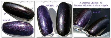 NailPolish Day #1: A-England, Essence, Mufe