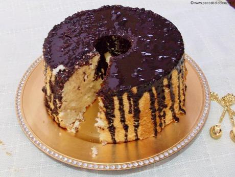 Angel Cake al Lime Curd e Glassa a Specchio Angel Cake al Lime Curd e Glassa a Specchio
