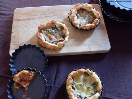 Mini Quiche melanzane e zucchine Mini Quiche melanzane e zucchine