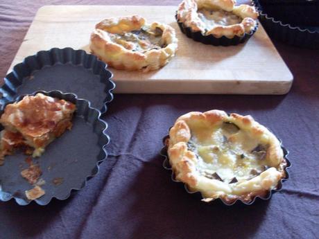 Mini Quiche melanzane e zucchine