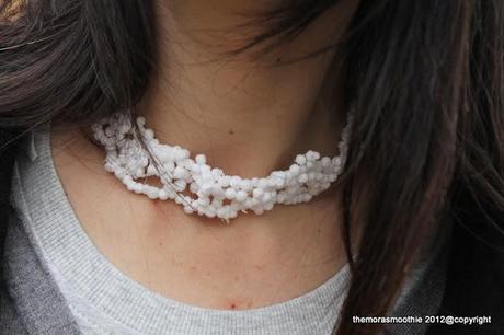 My diy polystyrene necklace