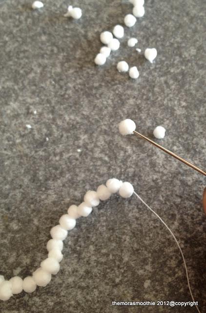 My diy polystyrene necklace