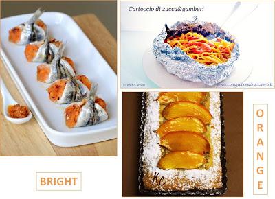 I Menù Bright Orange di Colors&Food;, cioè i vostri!