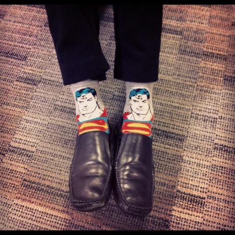 STREET STYLE: Superman socks