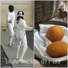 Arancine di riso al ragù e al maiale in agrodolce - Arancine with meat sauce and with sweet and sour pork