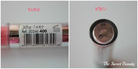 KIKO Extra Volume Lipgloss vs PUPA Glossylips