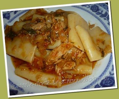 Paccheri al germe di grano al sugo di tonno (4)