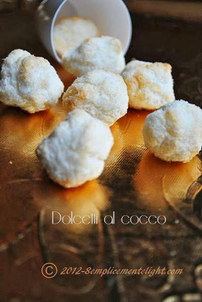 Dolcetti al cocco senza zucchero