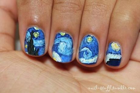 NAIL ART #1__ Van Gogh