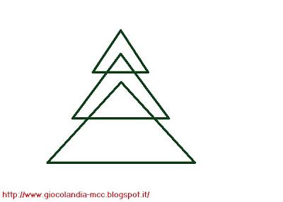 Mamma mi aiuti a disegnare?dal triangolo a... l'albero di Natale in due step!
