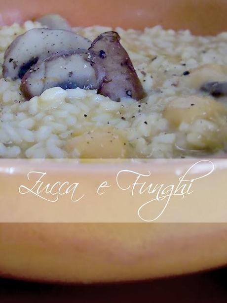 Risotto zucca e funghi