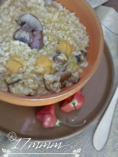 Risotto zucca e funghi