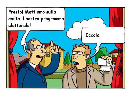 Programma elettorale (attribuitelo a chi volete, cambiando i fattori il risultato non cambia)