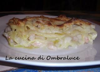 Pasticcio  di topinambur e gamberetti